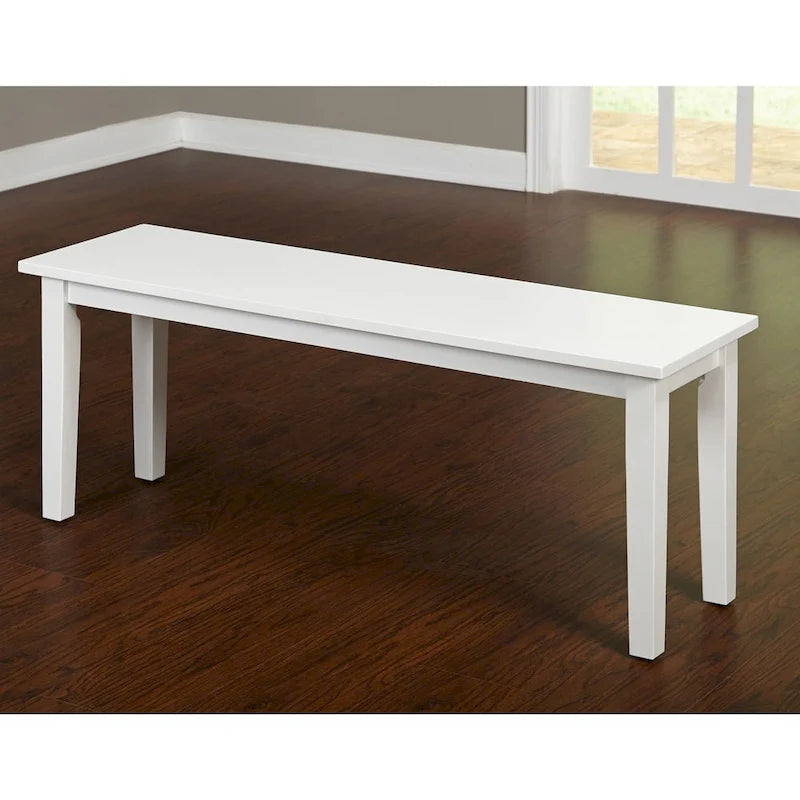 Simple Living Tiffany White Dining Bench