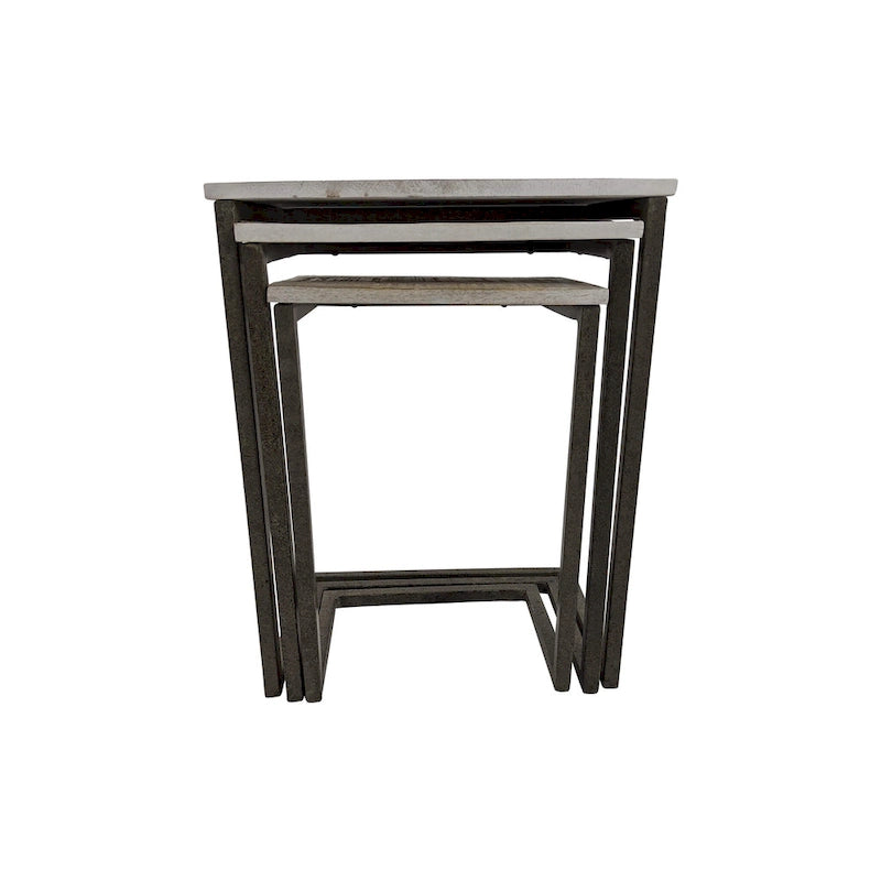 Carolina Living Addison Nesting Table Set - Whitewash