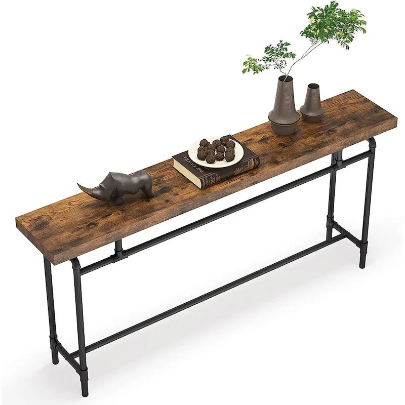 Console Table, 70.9 Narrow Long Entryway Table for Living Room - 11.81D x 70.85W x 35.43H