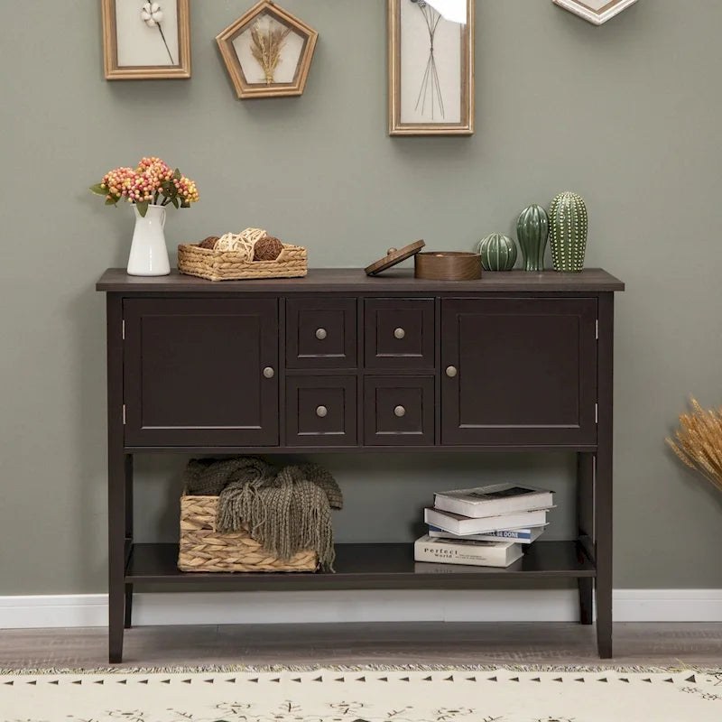 Sophia & William Buffet Sideboard Server Storage Cabinet Organizer with 4 Drawers