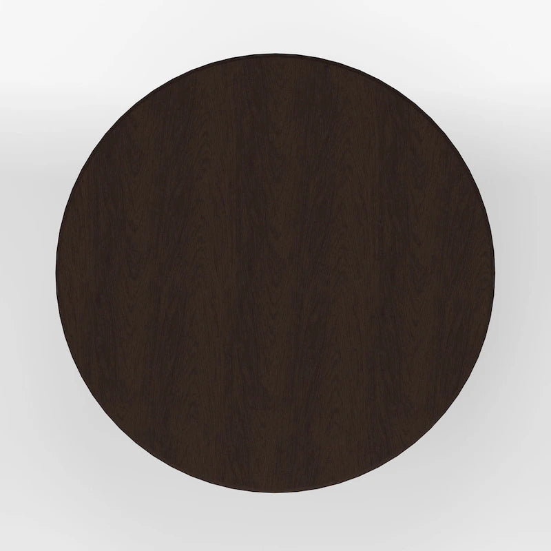 5-Piece Dining Set, 42 Round Pedestal Table and Slat Back Chairs