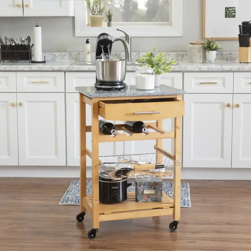 Jake Compact Mobile Rolling Kitchen Cart