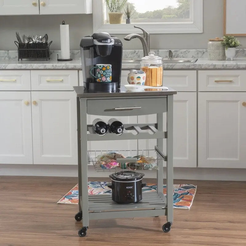 Jake Compact Mobile Rolling Kitchen Cart