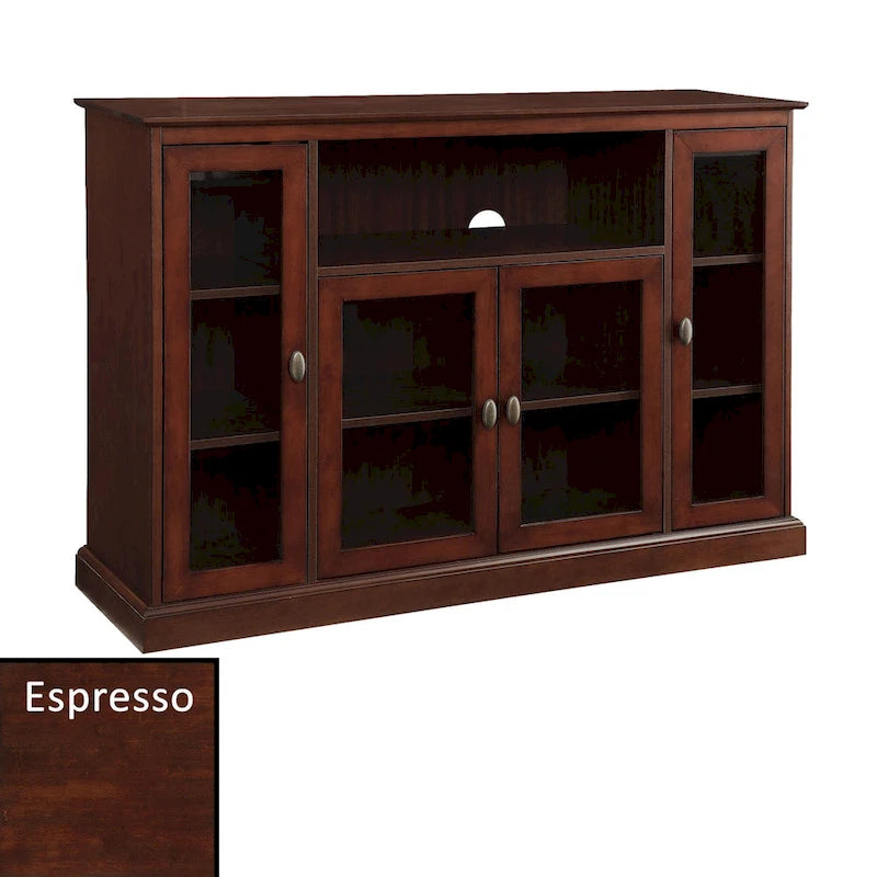 Convenience Concepts Summit Highboy 60 TV Stand with Storage Cabinets and Shelves