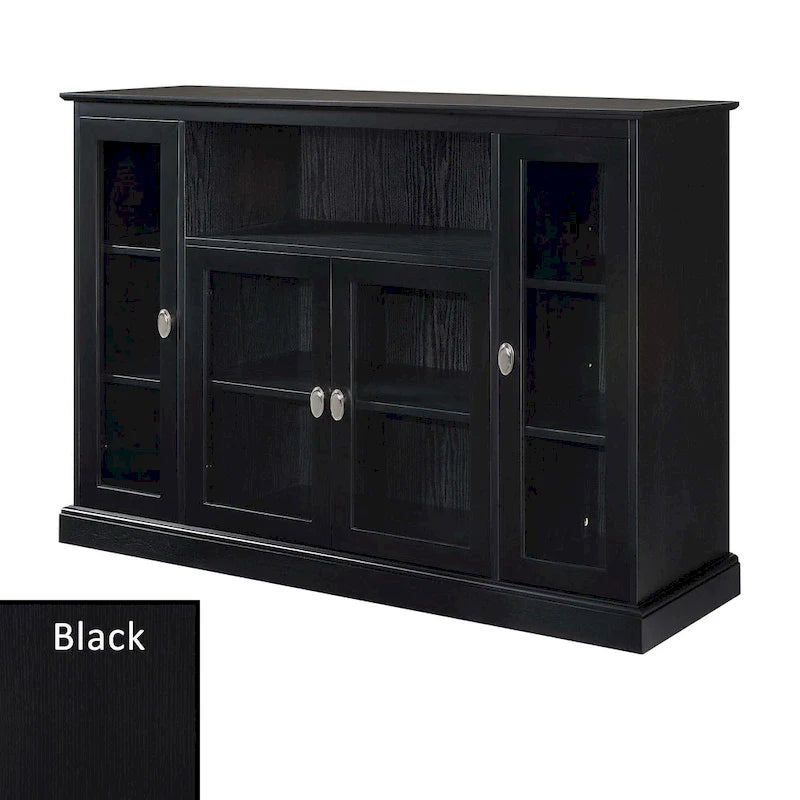 Convenience Concepts Summit Highboy 60 TV Stand with Storage Cabinets and Shelves