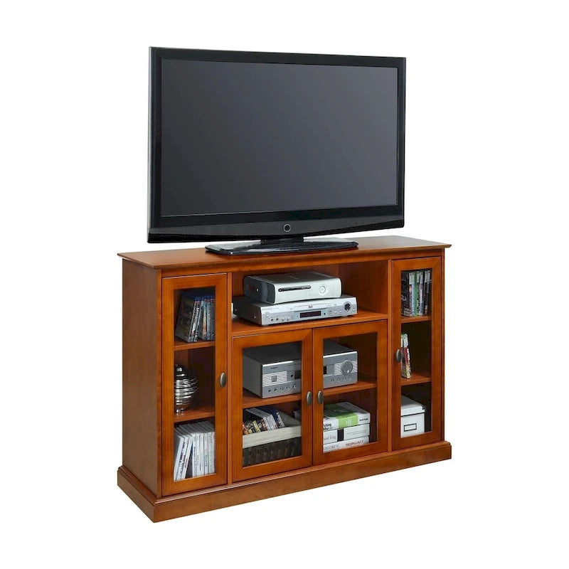 Convenience Concepts Summit Highboy 60 TV Stand with Storage Cabinets and Shelves