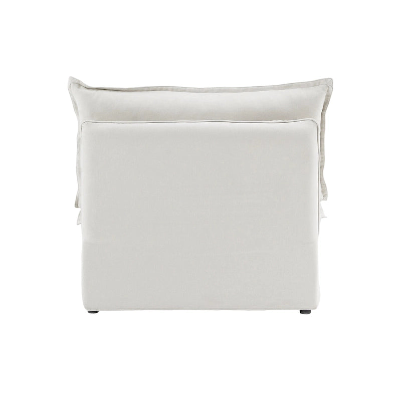 L-Shaped Linen Sectional Sofa Modern Comfortable Sofa