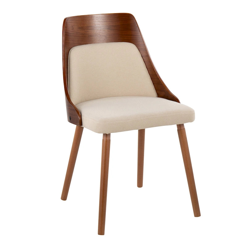 Carson Carrington Vallemala Mid-Century Chair with Tapered Wood Legs - Set of 2