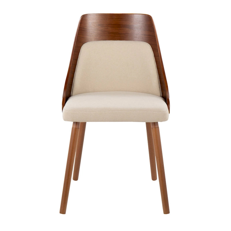 Carson Carrington Vallemala Mid-Century Chair with Tapered Wood Legs - Set of 2