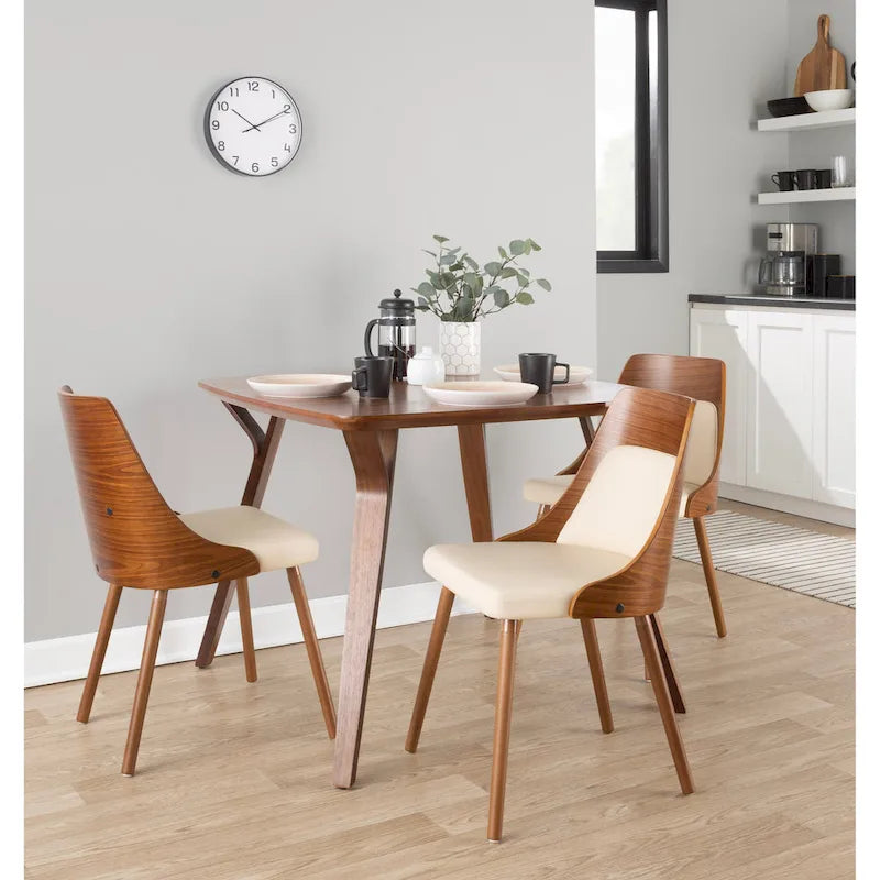 Carson Carrington Vallemala Mid-Century Chair with Tapered Wood Legs - Set of 2