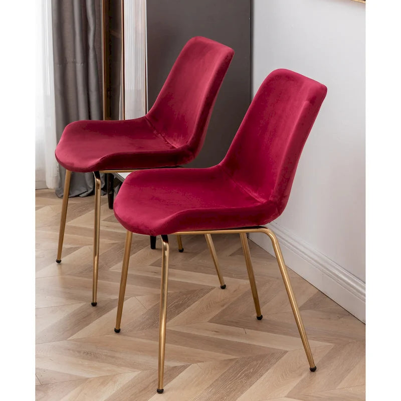 Roundhill Furniture Aufurr Contemporary 3-Piece Dining Set, White Round Table and 2 Chairs