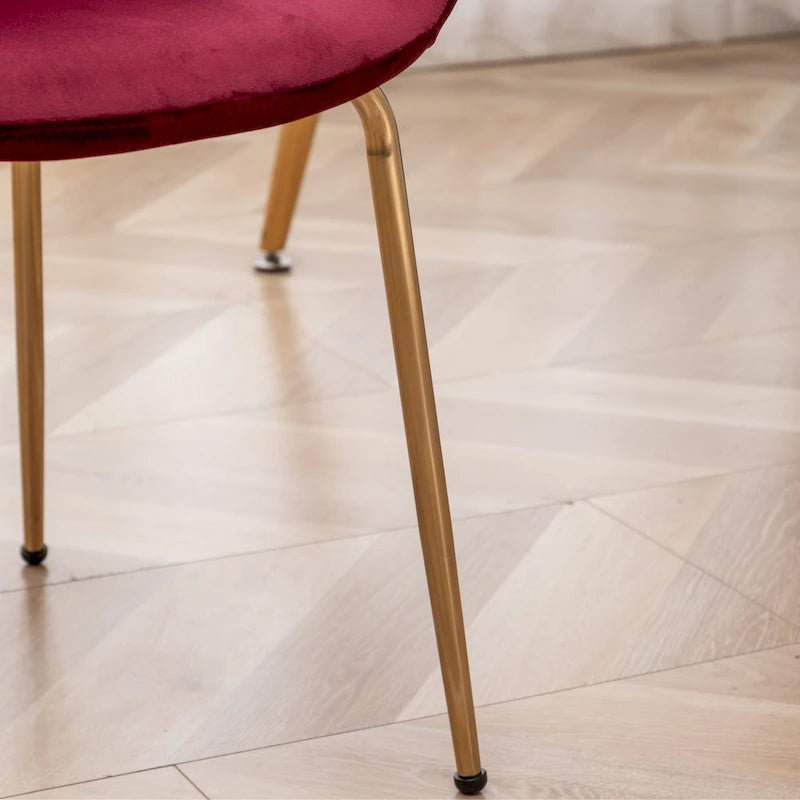 Roundhill Furniture Aufurr Contemporary 3-Piece Dining Set, White Round Table and 2 Chairs