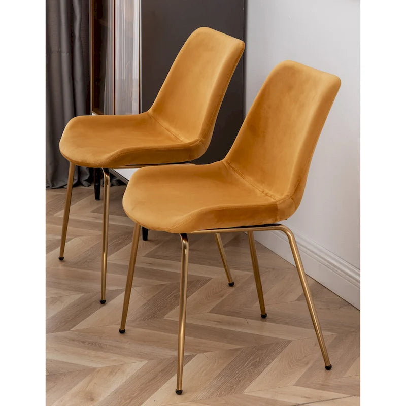 Roundhill Furniture Aufurr Contemporary 3-Piece Dining Set, White Round Table and 2 Chairs