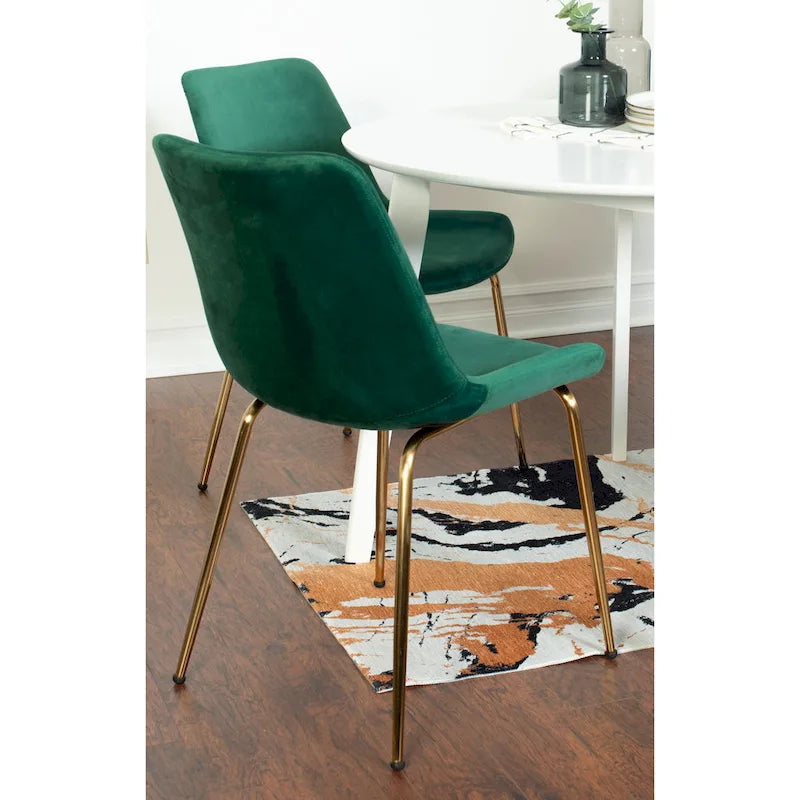 Roundhill Furniture Aufurr Contemporary 3-Piece Dining Set, White Round Table and 2 Chairs