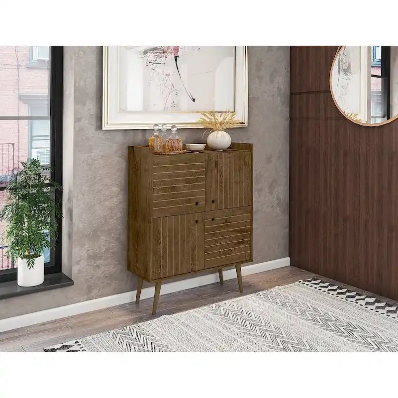 Manhattan Comfort Bogart 45.5 Mid-Century Modern Accent Cabinet