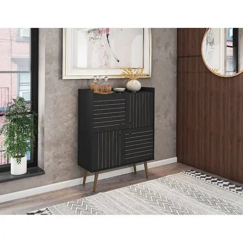 Manhattan Comfort Bogart 45.5 Mid-Century Modern Accent Cabinet