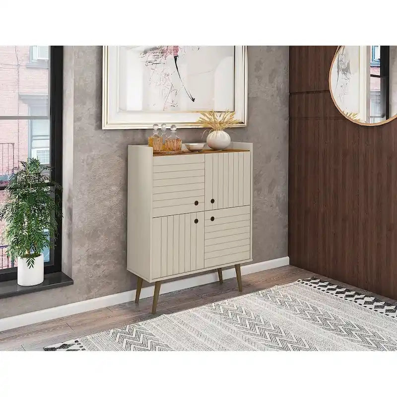 Manhattan Comfort Bogart 45.5 Mid-Century Modern Accent Cabinet