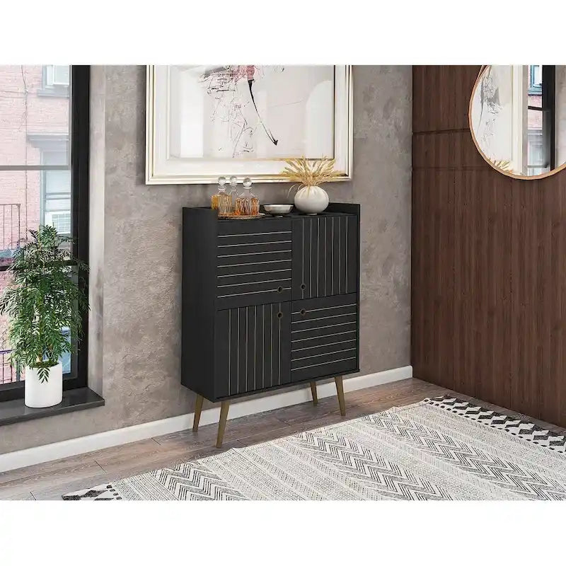 Manhattan Comfort Bogart 45.5 Mid-Century Modern Accent Cabinet