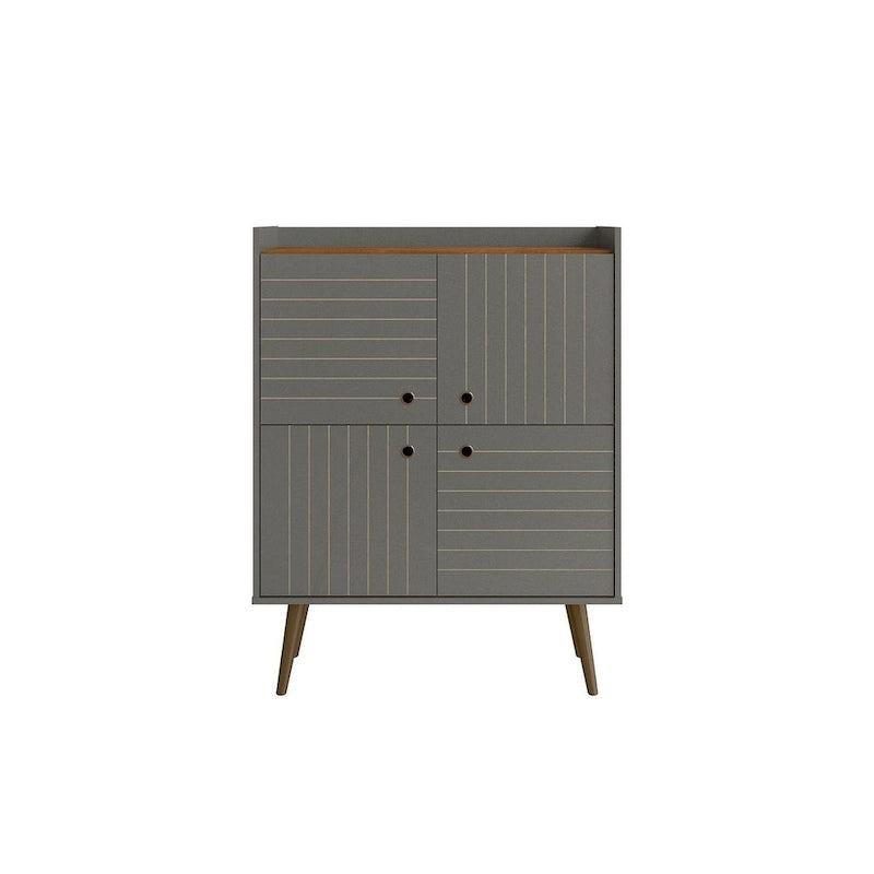 Manhattan Comfort Bogart 45.5 Mid-Century Modern Accent Cabinet