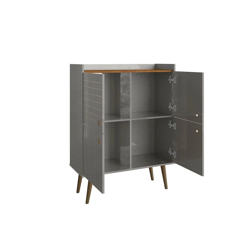 Manhattan Comfort Bogart 45.5 Mid-Century Modern Accent Cabinet