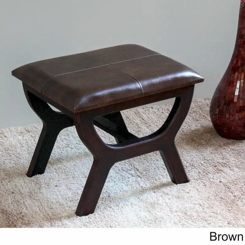 International Caravan Carmel Rectangular Vanity Stool