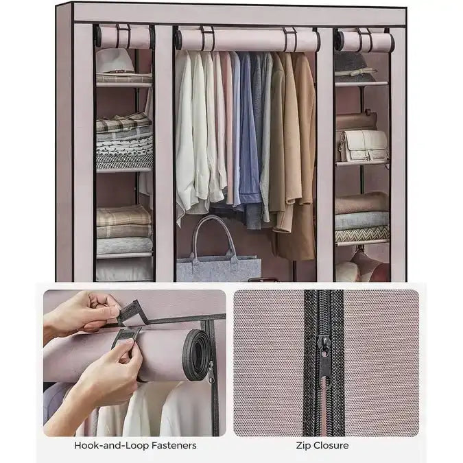 Portable Closet for Bedroom - 11.81D x 46W x 63.78H