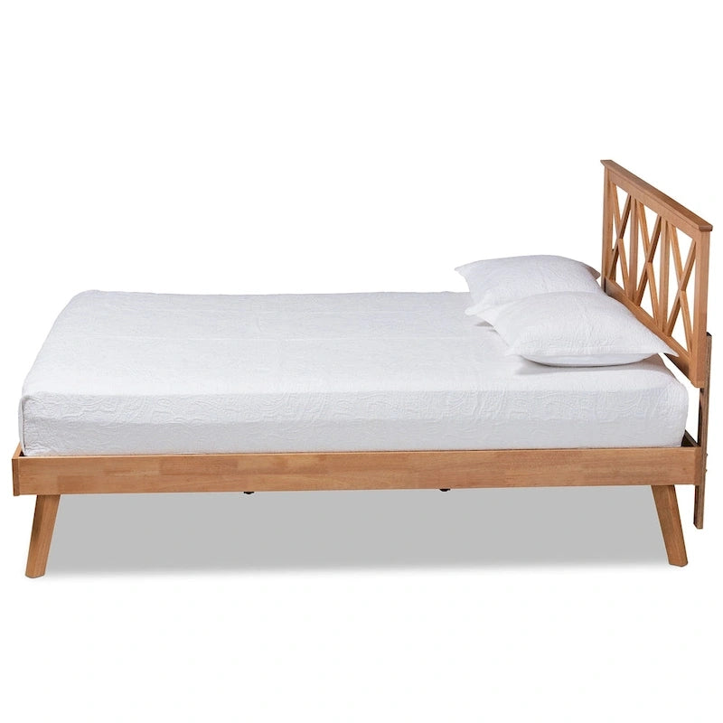 Galvin Contemporary Brown Finished Wood Platform Bed