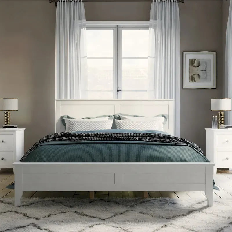 Solid Wood Queen Platform Bed