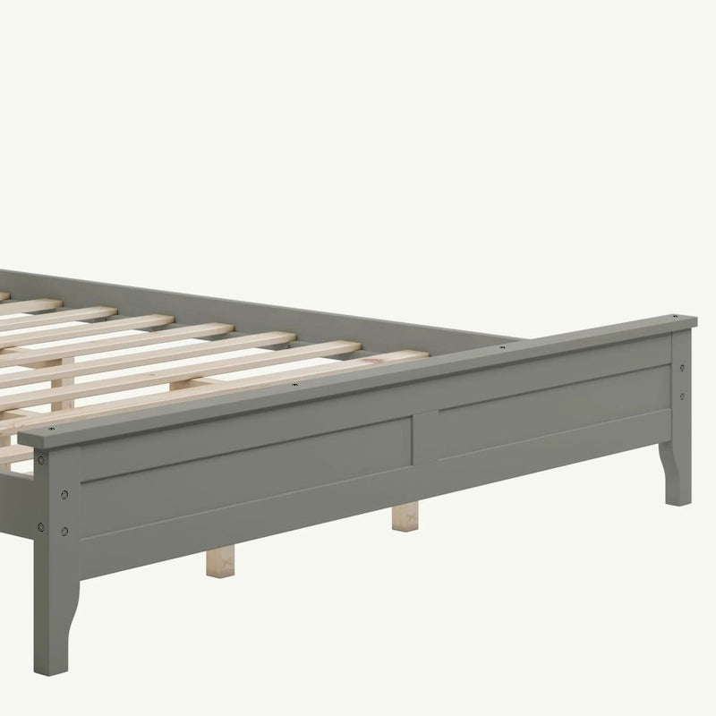 Solid Wood Queen Platform Bed