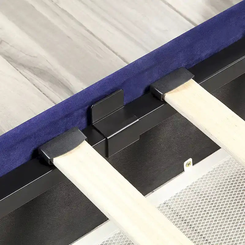 Furniture of America Chapla Art Deco Upholstered 4-drawer Platform Storage Bed