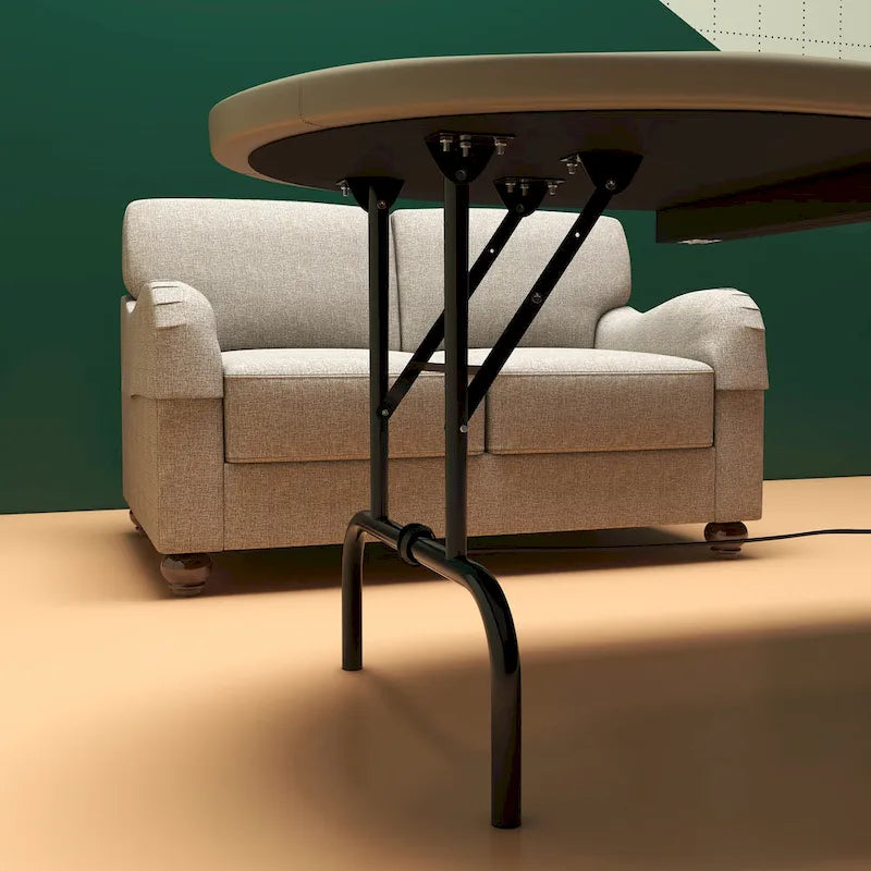 Soozier Poker Table Foldable, 70 Oval Blackjack Casino Texas Holdem Poker Game Table for 10 Players