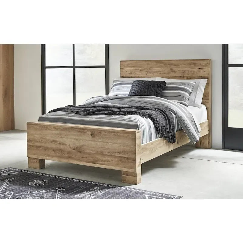 Signature Design by Ashley Hyanna Tan Brown Panel Bed
