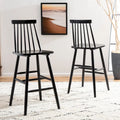 SAFAVIEH Texie 30-In. Spindle Farmhouse Bar Stool (Set of 2) - 19.3 x 20.9 x 44.2 - 19Wx21Dx45H