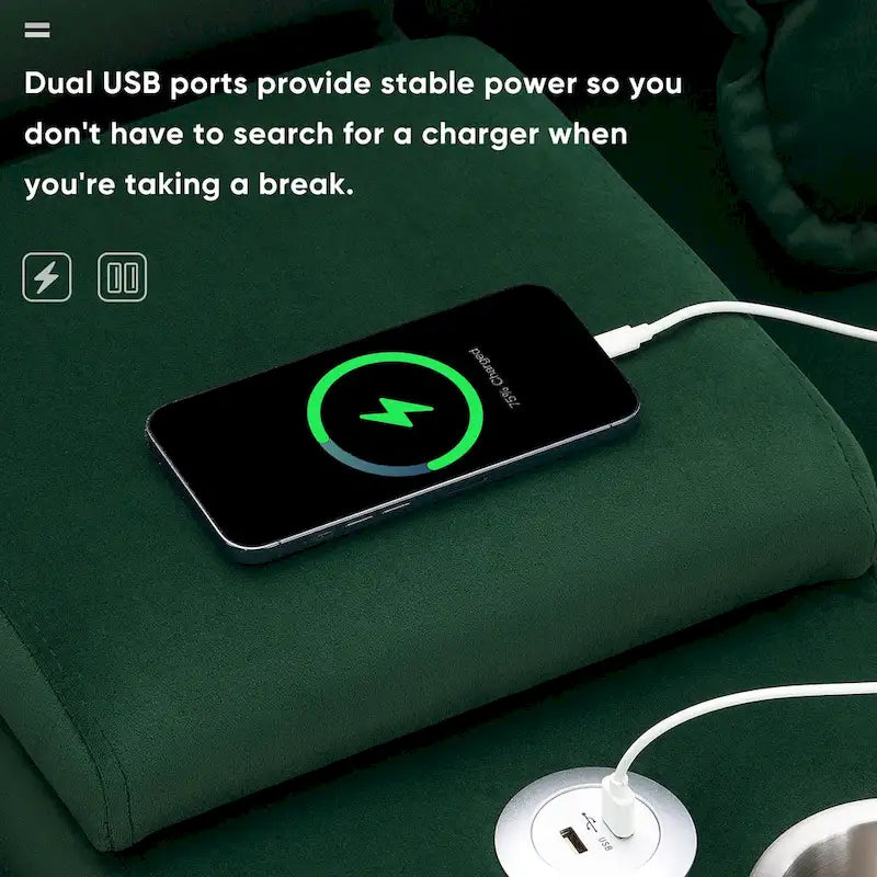 [VIDEO provided][New]123*55 Modern U-shaped Sofa with Console,Cupholders and USB Ports,6-seat Upholstered Symmetrical Indoor Fu