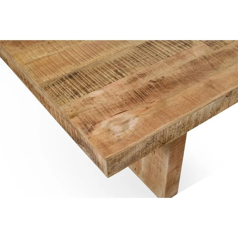 Timbergirl Handmade Solid Mango Wood Dining Table - 80