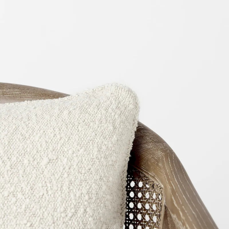 Landon Wood and Fabric w/Cane Accent Chair