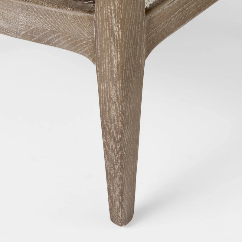 Landon Wood and Fabric w/Cane Accent Chair