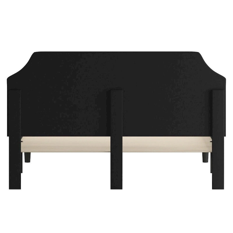 Arched Tufted Upholstered Platform Bed