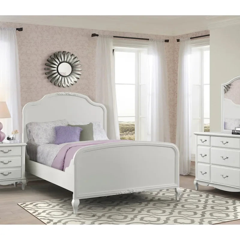 Martin Svensson Home Kelly Panel Bed, White