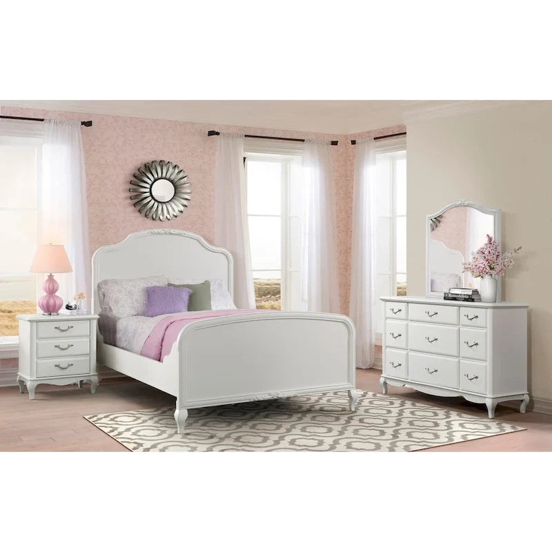 Martin Svensson Home Kelly Panel Bed, White