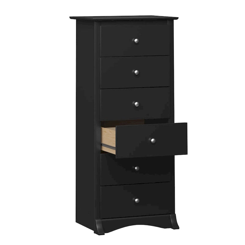 Prepac Sonoma 6 Drawer Dresser for Bedroom, Tall Chest of Drawers, Bedroom Furniture, Clothes Storage and Organizer