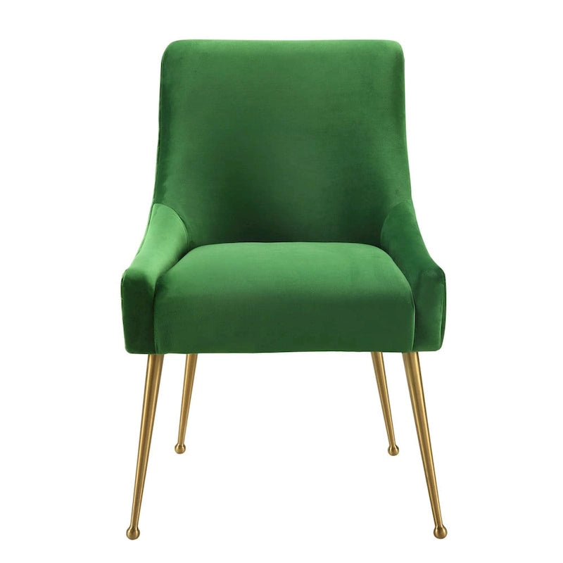 Beatrix Green Velvet Side Chair