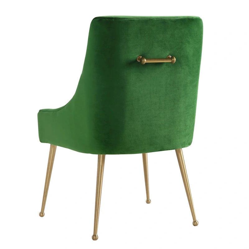 Beatrix Green Velvet Side Chair