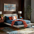 Laurencia Mid-Century Upholstered Platform Bed by iNSPIRE Q Modern
