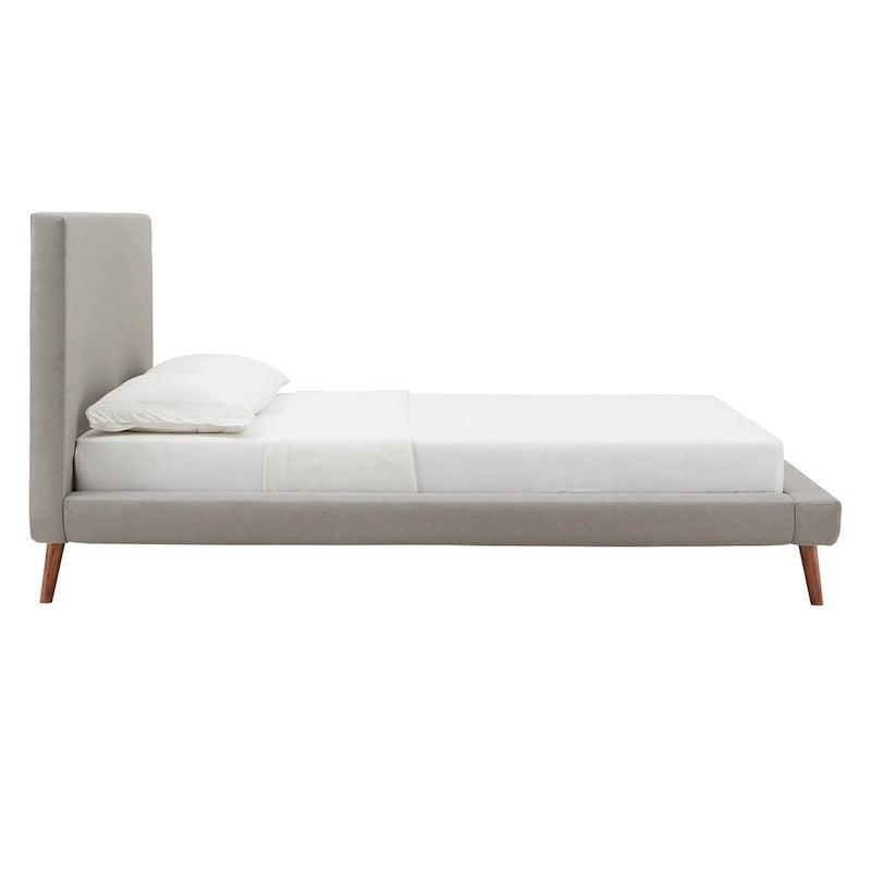 Laurencia Mid-Century Upholstered Platform Bed by iNSPIRE Q Modern