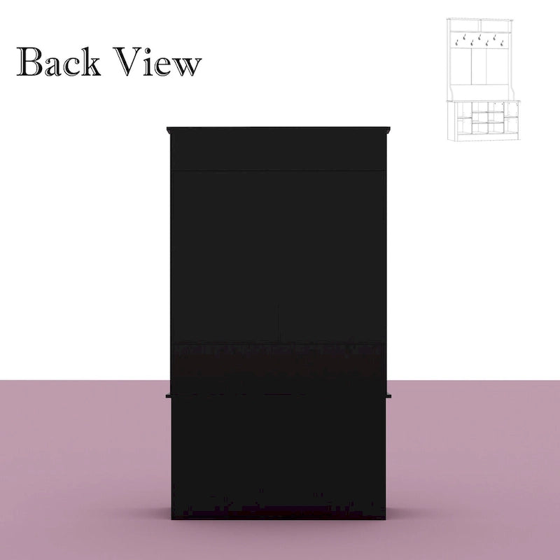 Coat Rack Hall Tree Shoe Bench Accent Furniture Entryway Living Room