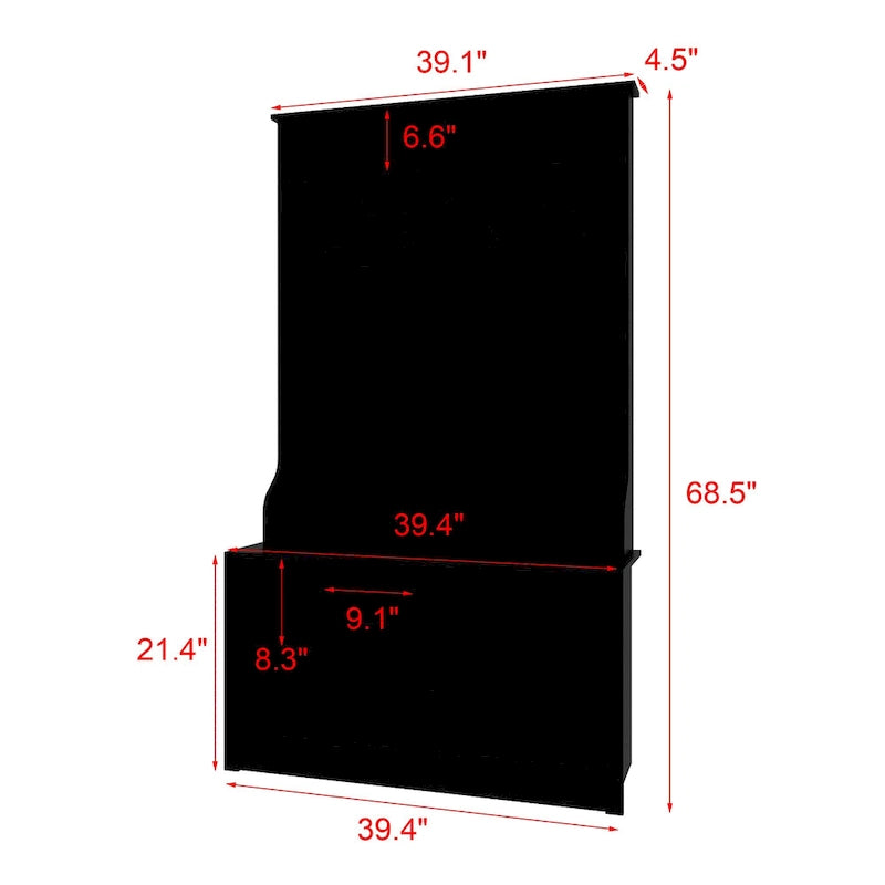Coat Rack Hall Tree Shoe Bench Accent Furniture Entryway Living Room