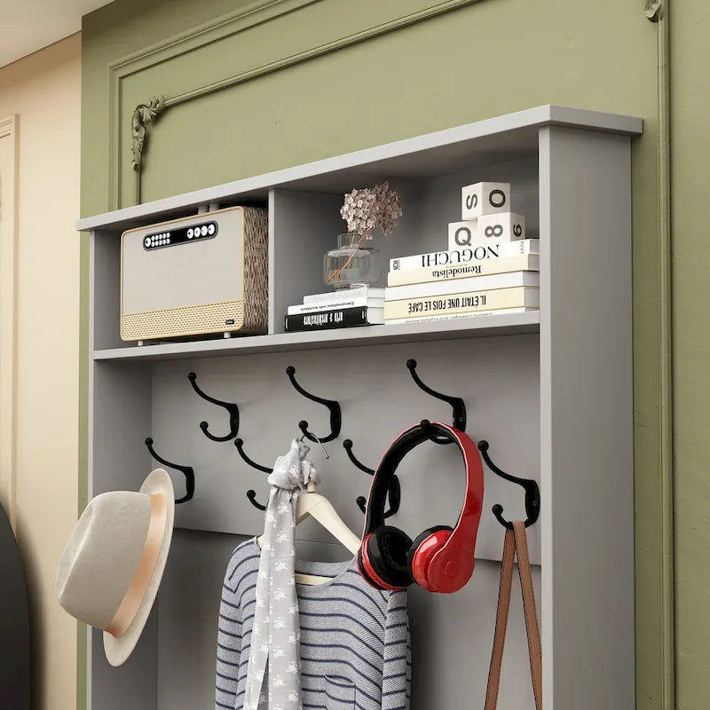 Coat Rack Hall Tree Shoe Bench Accent Furniture Entryway Living Room