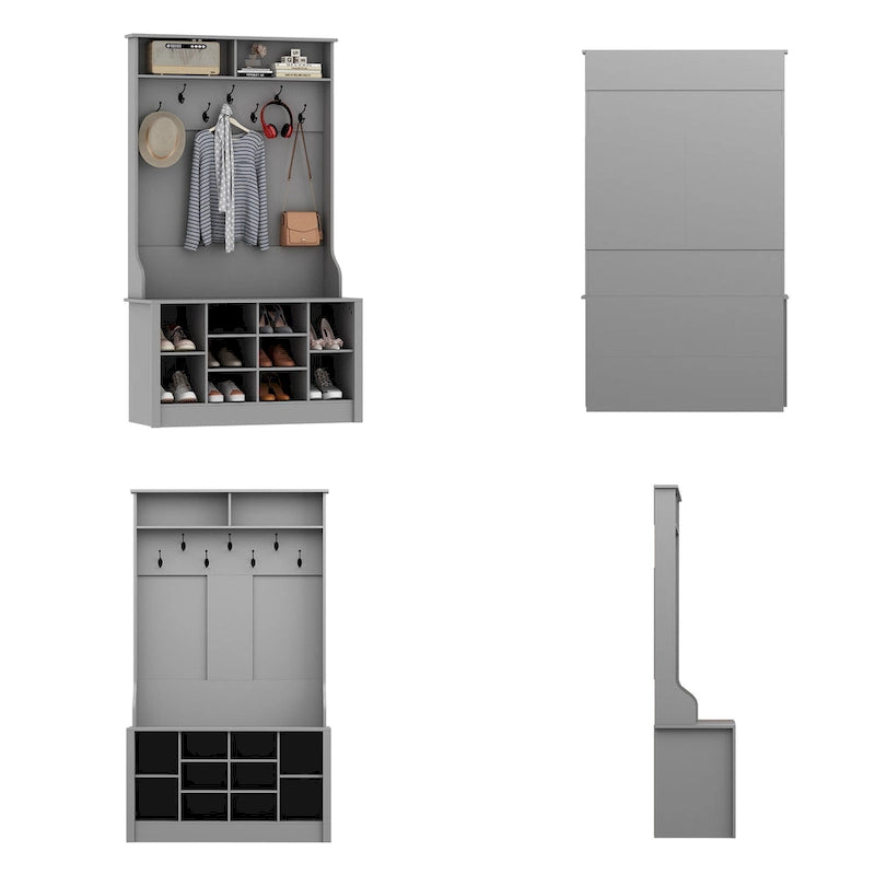 Coat Rack Hall Tree Shoe Bench Accent Furniture Entryway Living Room