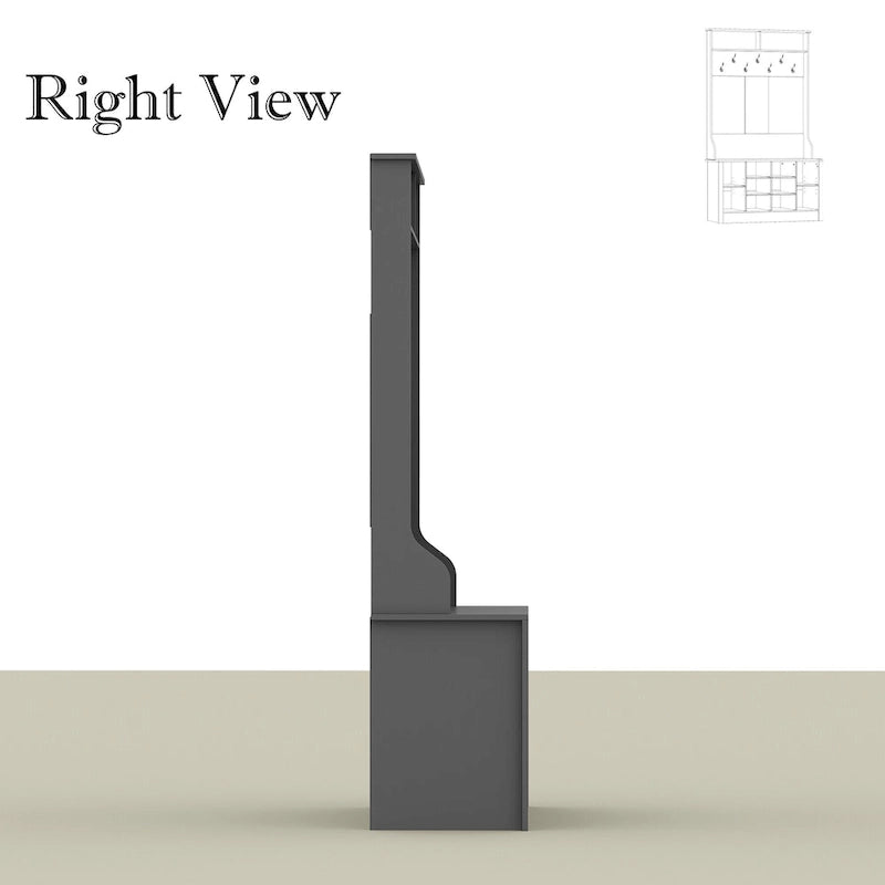 Coat Rack Hall Tree Shoe Bench Accent Furniture Entryway Living Room